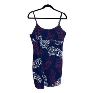 Vintage Y2K Aqua Blues Mini Dress Denim Stretch L